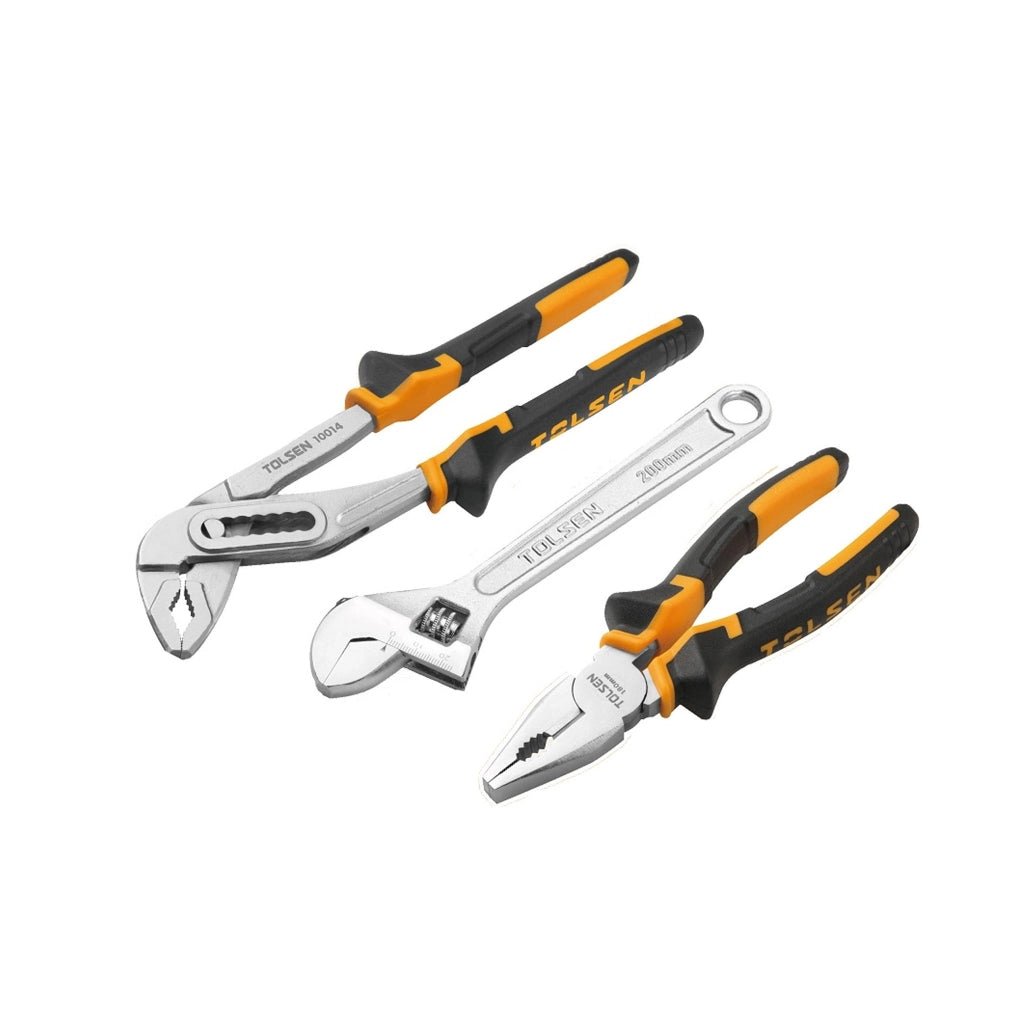 Set 3 Utensili Misti TOLSEN Easy – Pinze Professionali in Acciaio – 10403T