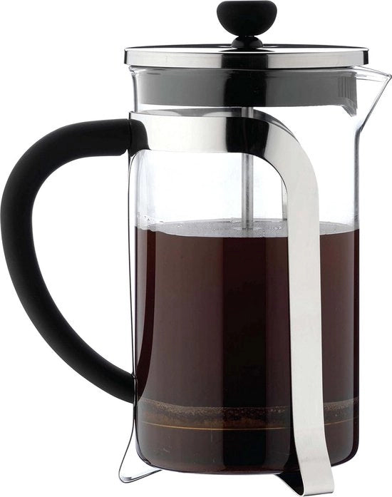 Caffettiera in acciaio inossidabile con filtro a gas - Becher per caffè in vetro cristallo con maniglia di cromatura 1000ml - Coperchi per caffè con filtro - Macchina per caffè