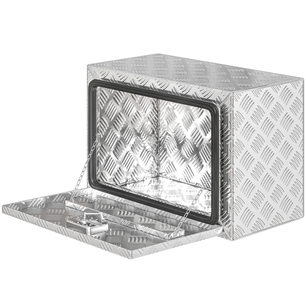 Cassettone per Attrezzi in Alluminio ¨C zephmum ¨C Argento 60.9x35.5x40.6 cm