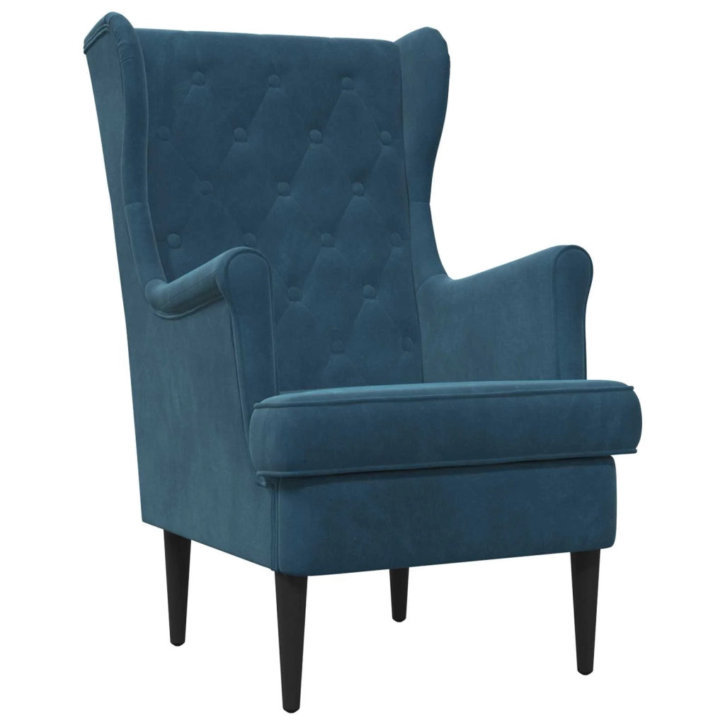 Poltrona Blu Velluto 42029934