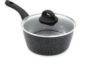 Pentola da cucina da 20 cm con coperchio - nero