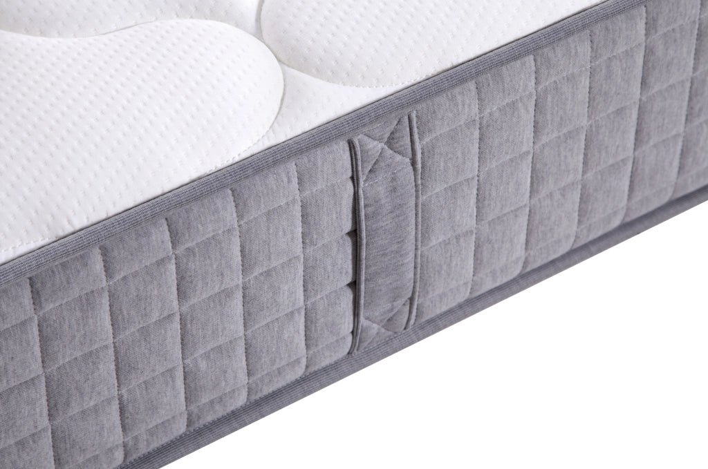 Materasso matrimoniale a molle insacchettate 7 zone 25 cm; H3; bianco; 180x200 cm