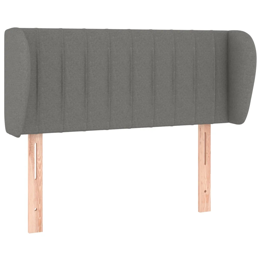 Testiera ad Orecchio-Testata con Orecchie Grigio Scuro 83x23x78/88 cm in Tessuto 828171
