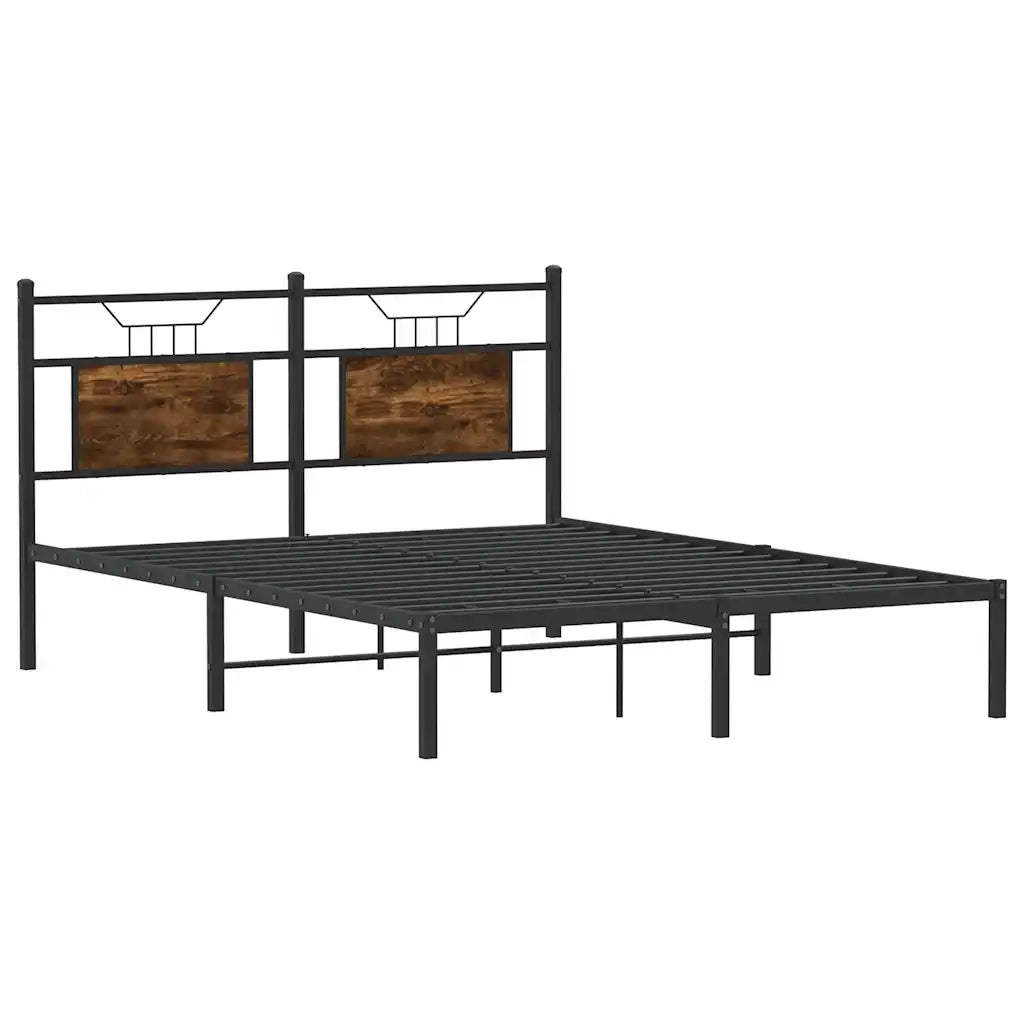 Giroletto senza Materasso Rovere Fumo 150x200 cm in Truciolato 4106745