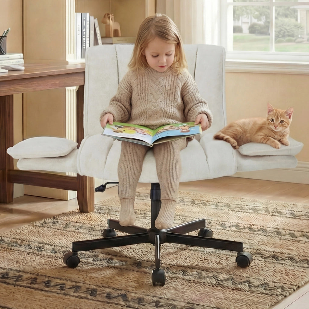 Sedia da ufficio con braccioli pieghevoli ¨C Xylo ¨C Beige