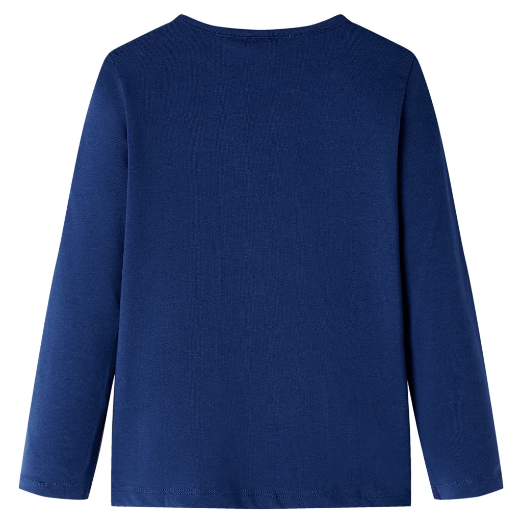Maglietta per Bambini a Maniche Lunghe Blu Marino 104