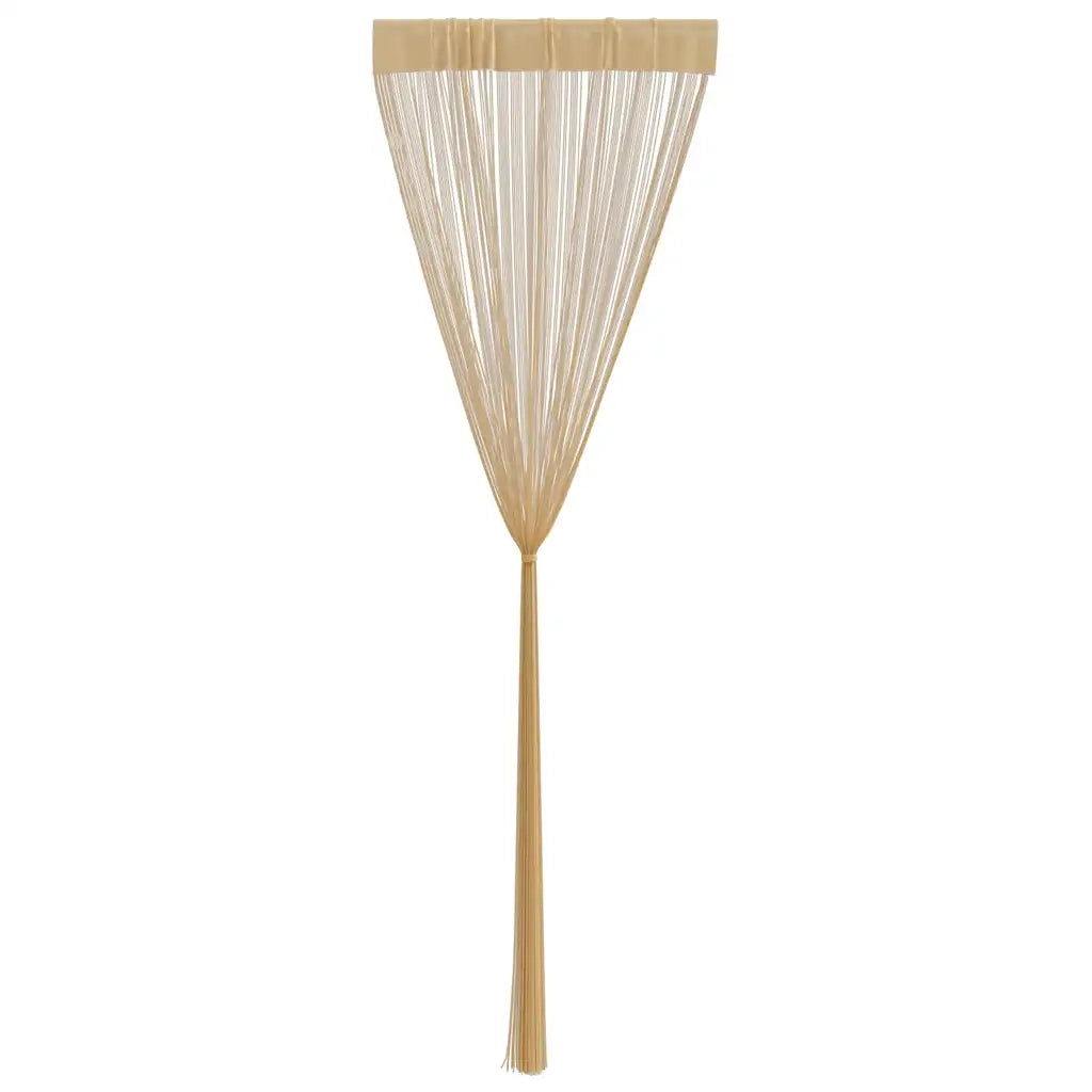 2 pz Tende a Fili 100x250 cm Beige
