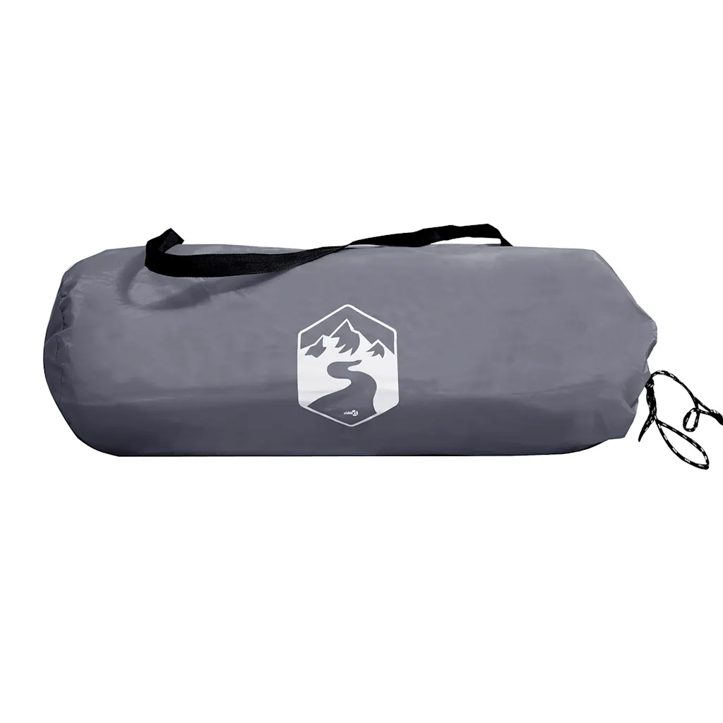 Tenda da Campeggio Tipi per 5 Persone Grigia Impermeabile 4009409
