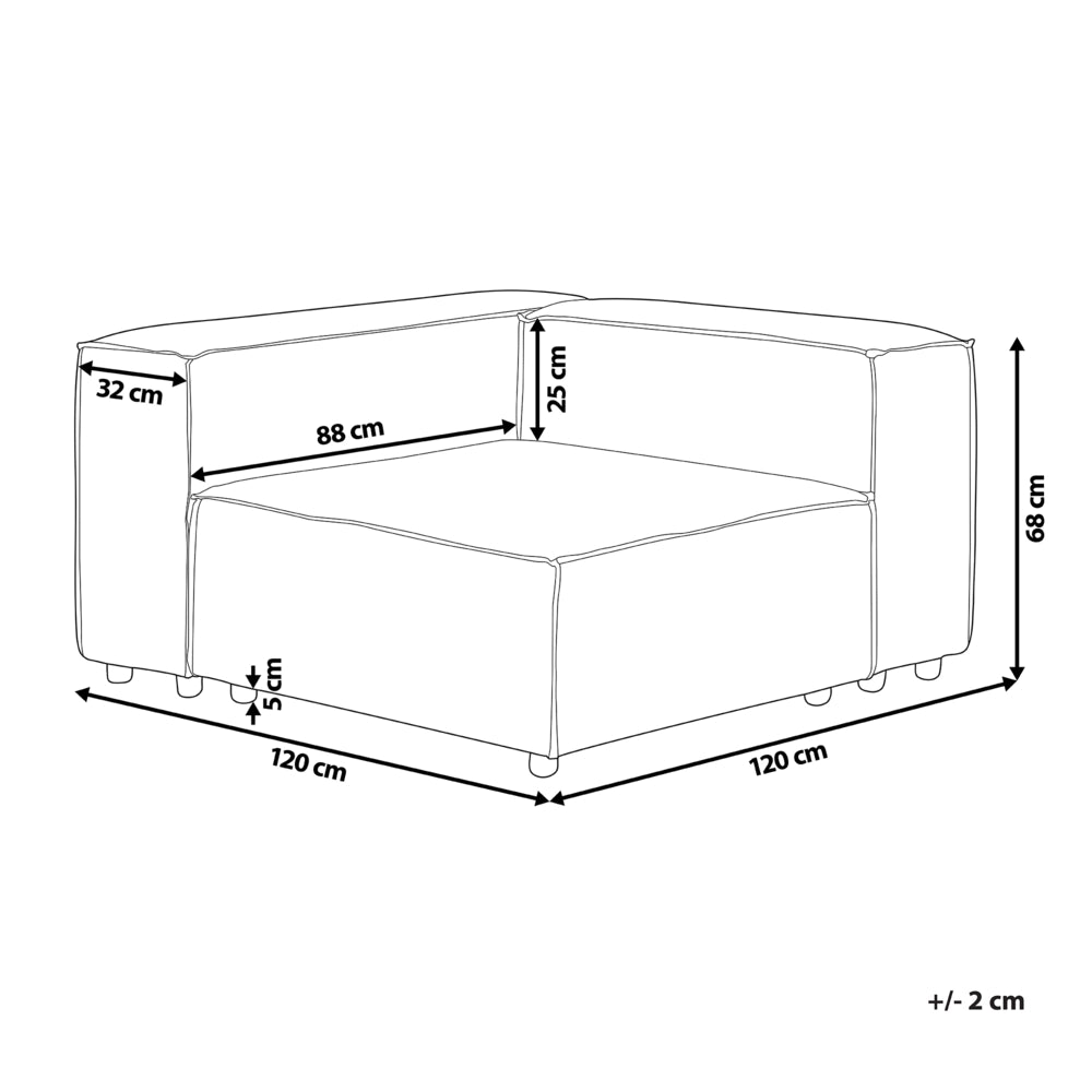 Modulo angolare a 1 posto rivestimento in tessuto bouclè bianco soggiorno stile moderno