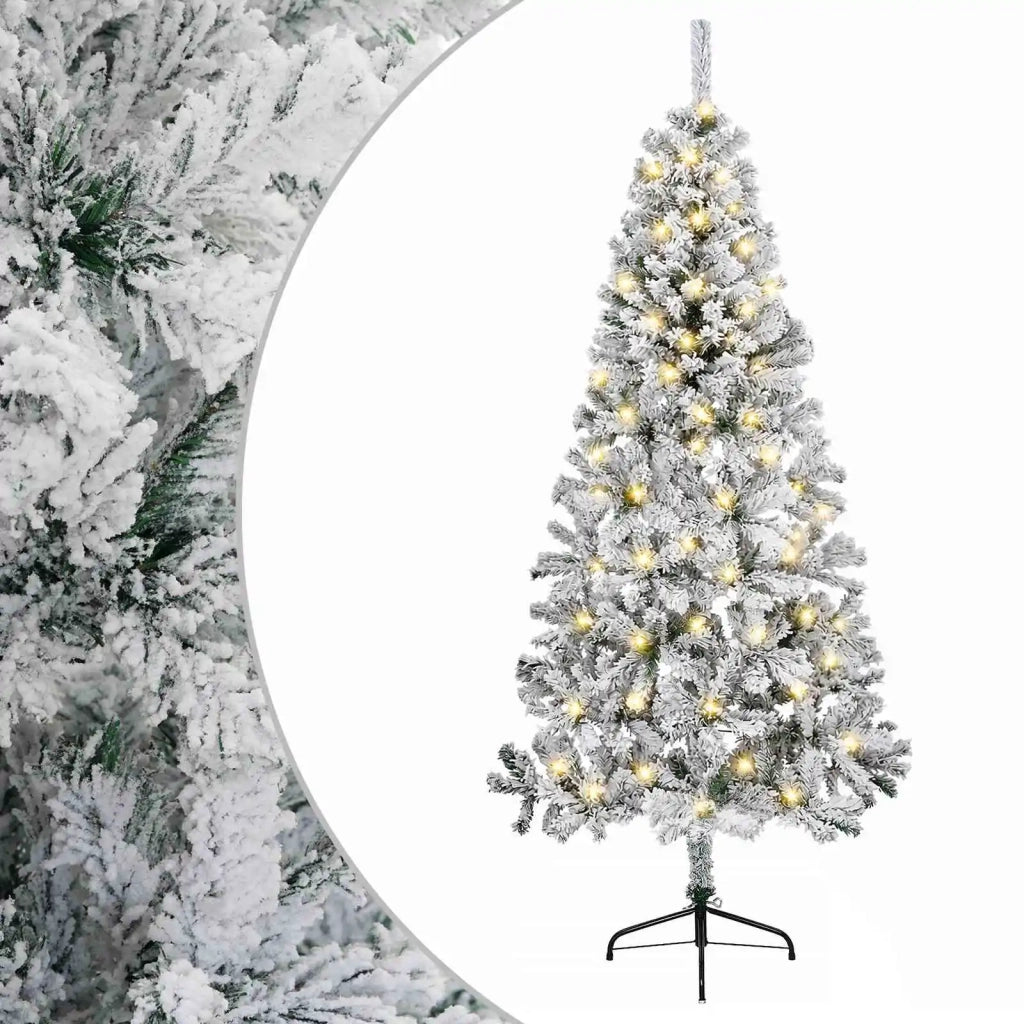 Albero di Natale Artificiale con Rami Pieghevoli 210 cm 300 LED 3460878