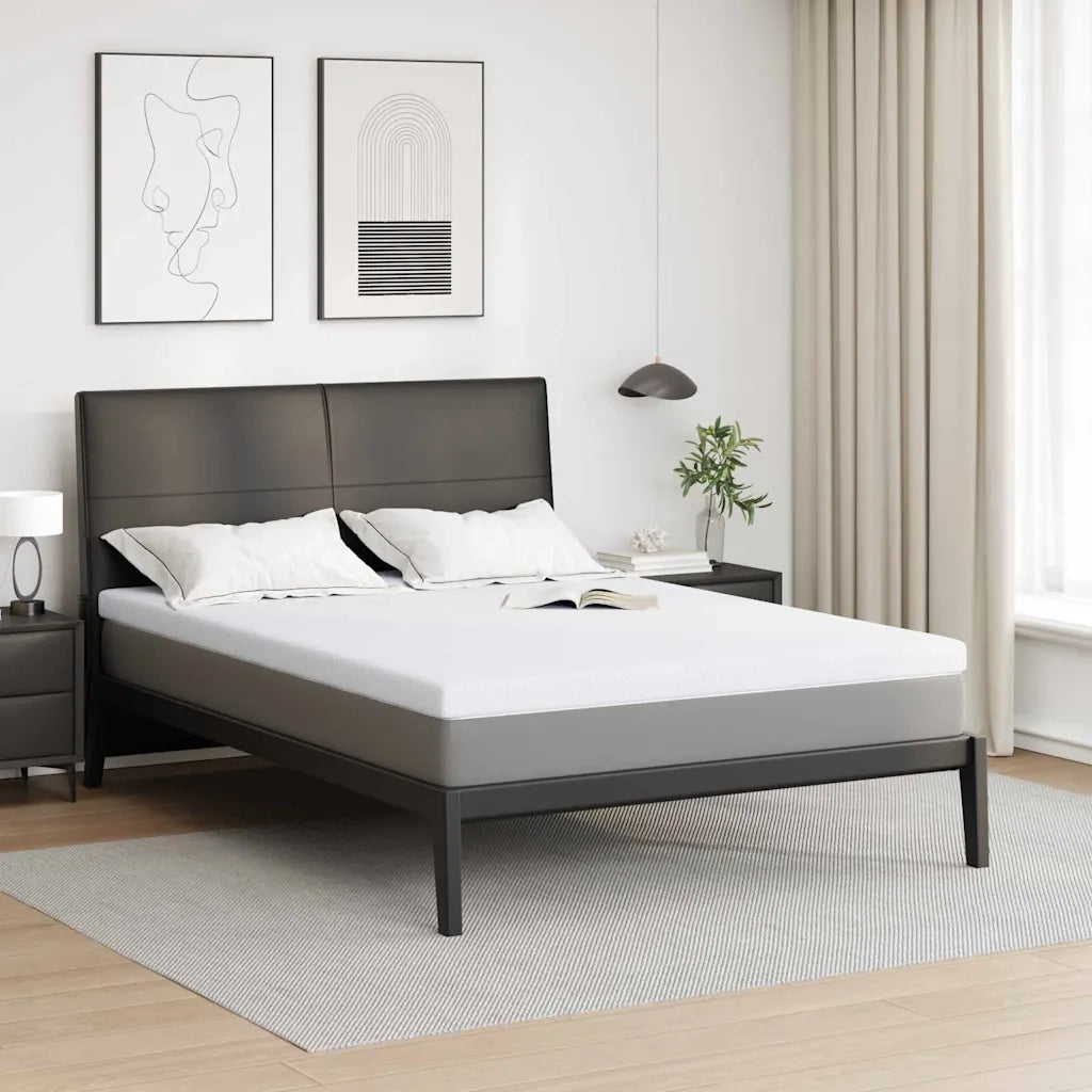 Topper per materasso Bianco 160 x 200 cm Tessuto Jacquard 4106239