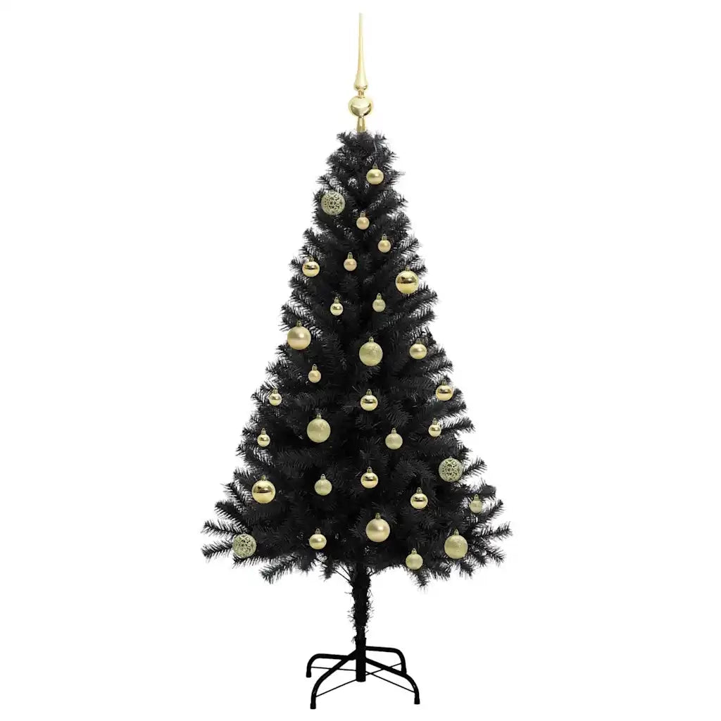 Albero di Natale Nero 150 cm PVC 3396469