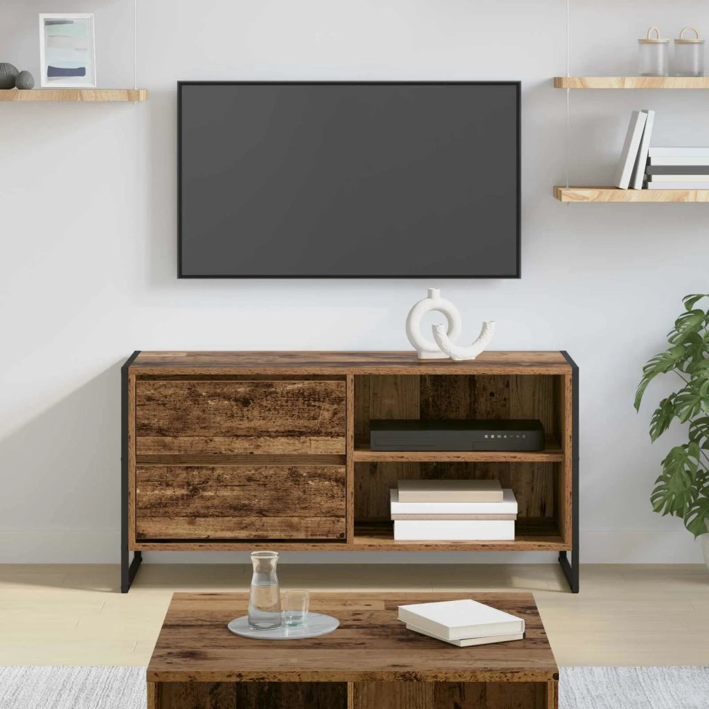 Mobile TV-Credenza per TV-Console TV Legno vecchio 100 x 36 x 49,5 cm Legno multistrato 458857
