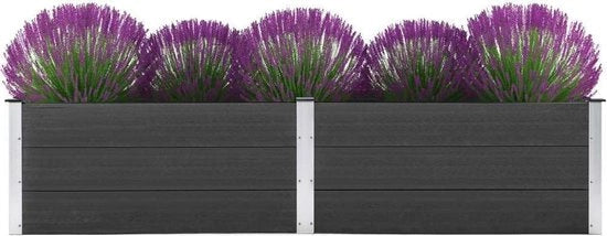 Cassa per piante alta 250x100x54 cm colore grigio