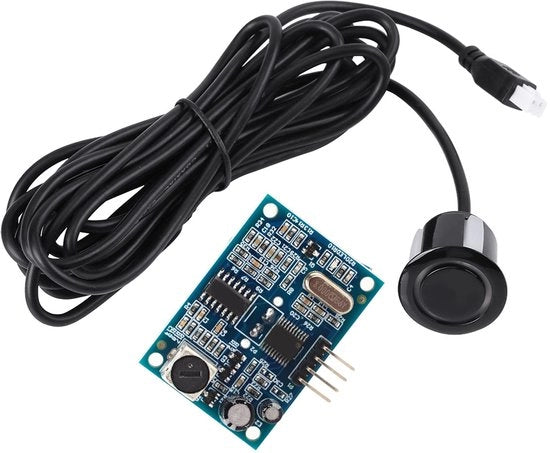 Sensore ultrasonico - modulo di misura di distanza con convertitore integrato per misurazione di distanza orizzontale e evitamento ostacoli, alimentato a 5V, acqua resistente
