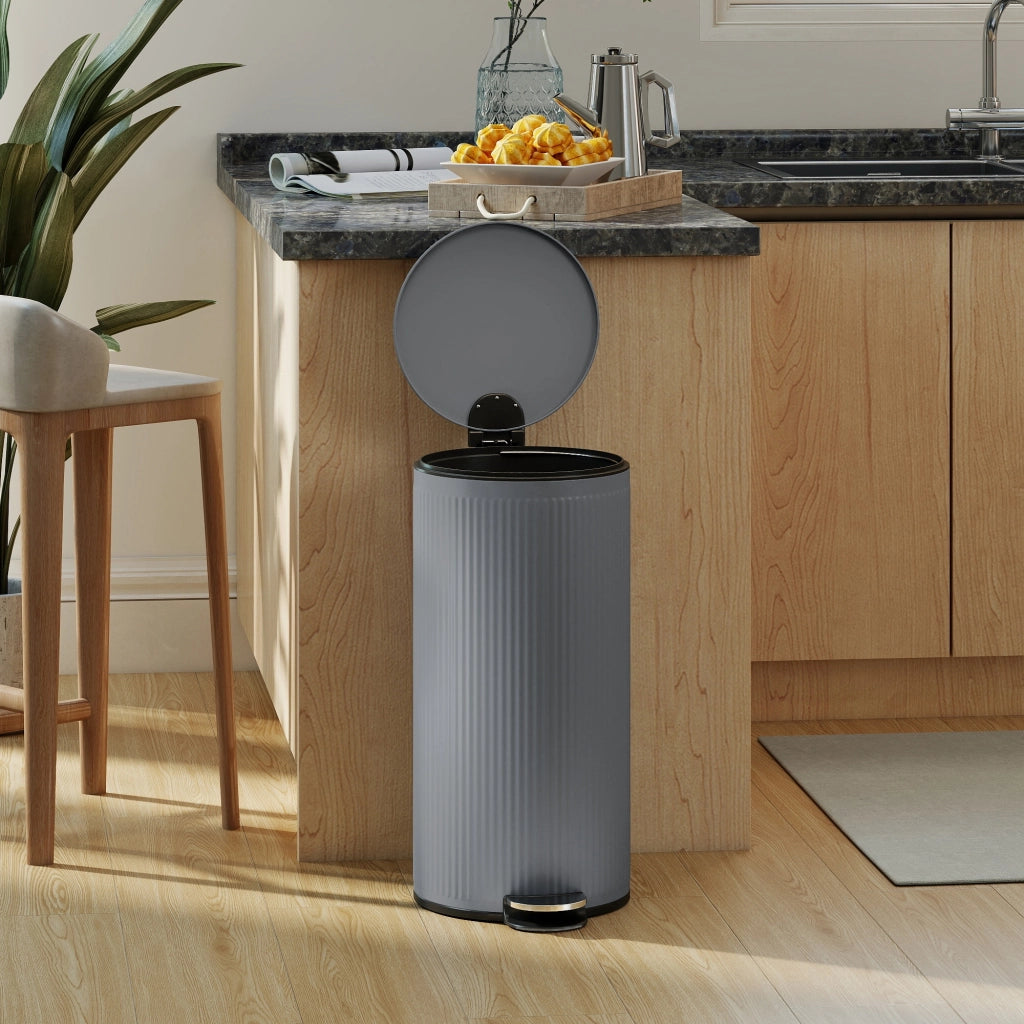 Cestino 30L con Pedale ¨C Minimal ¨C Grigio