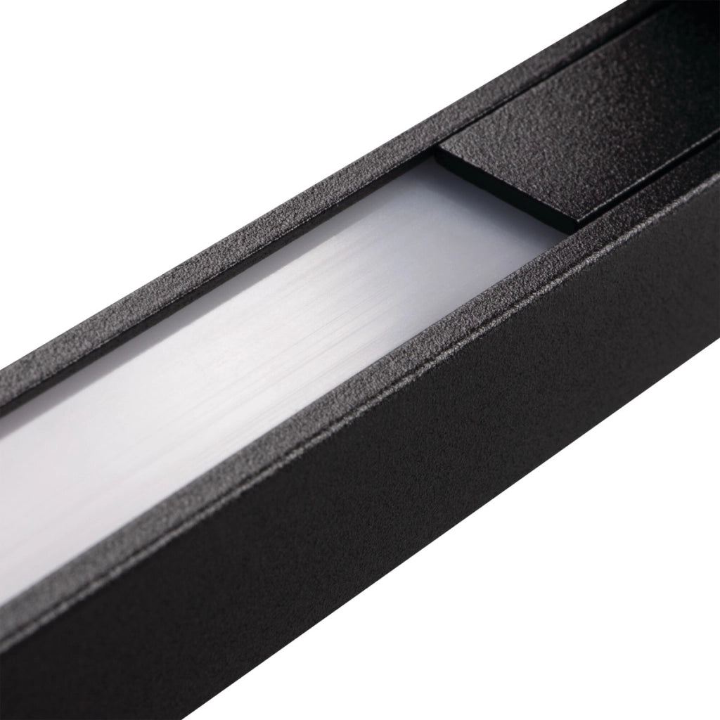 Applique esterna minimal nera 80cm LED 10W IP54 Kanlux