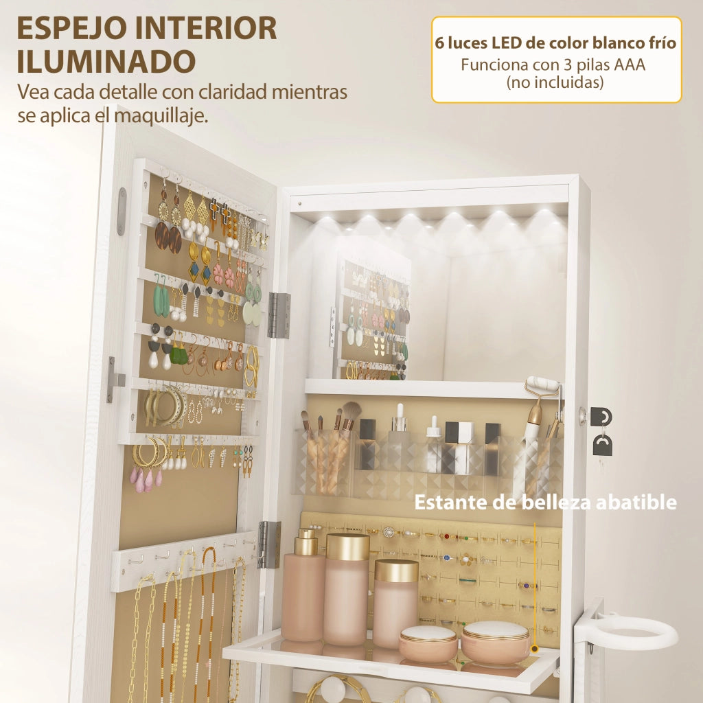 Armadio con specchio e luci LED ¨C Minimal ¨C bianco 60x40x180