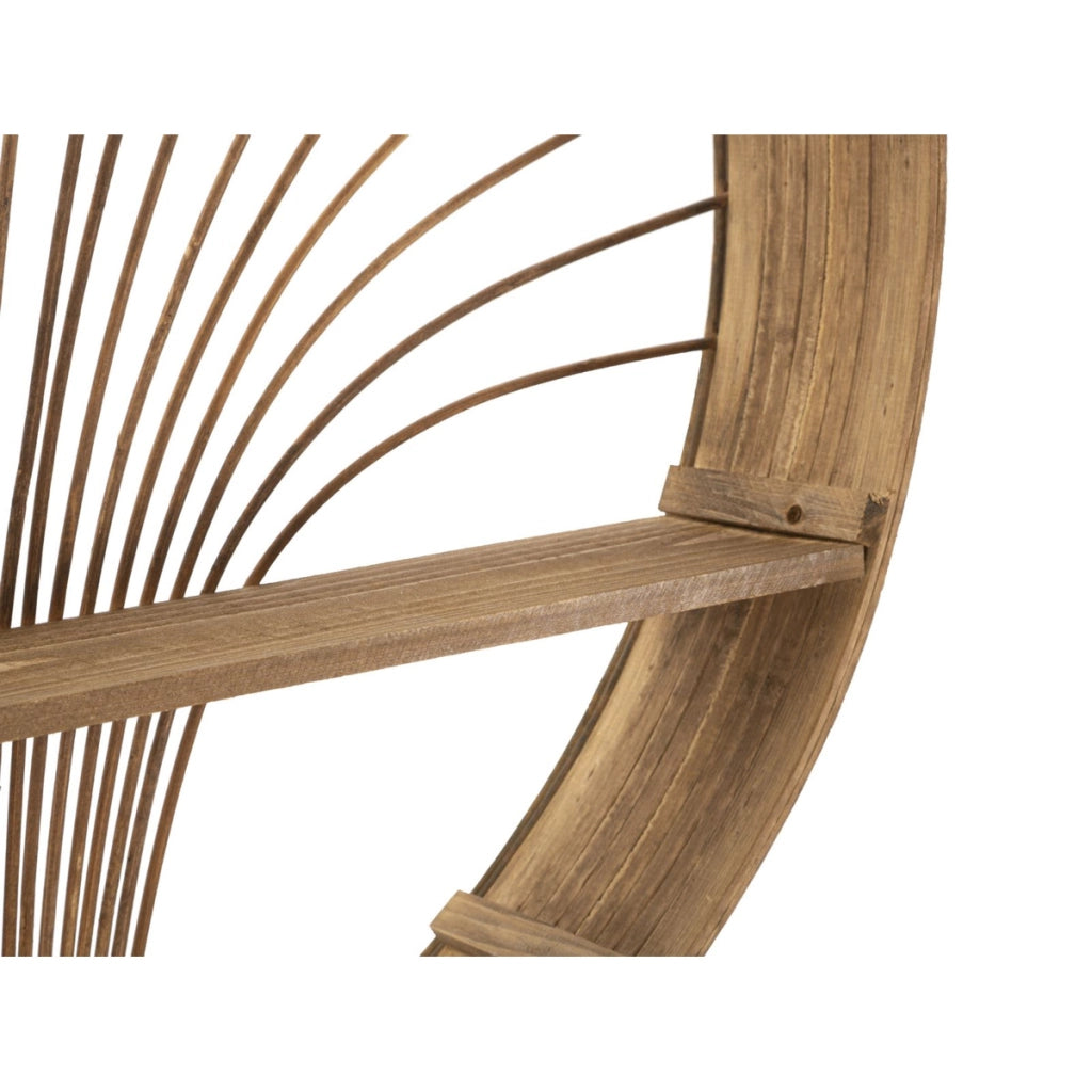 Bacheca Fuji in rattan naturale da parete — 60,5x10,5x76 cm