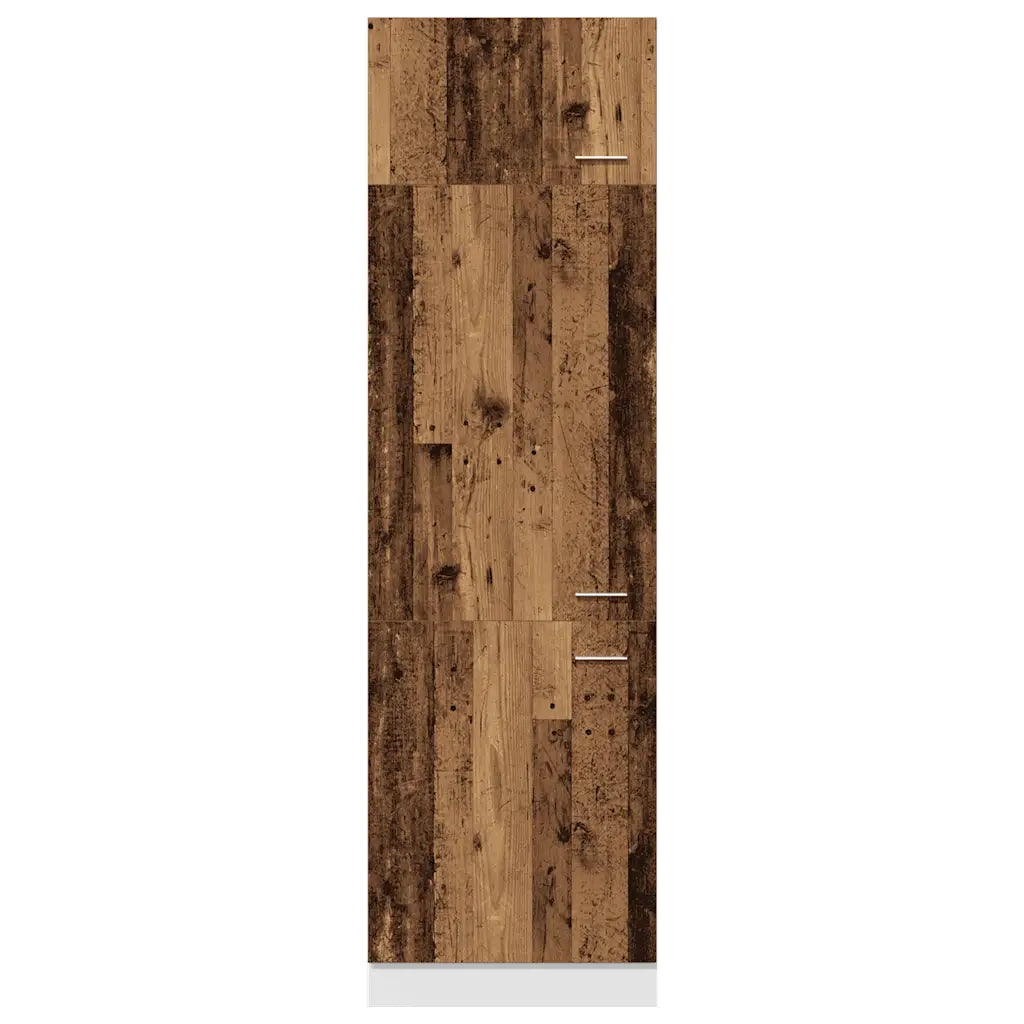 Armadio per Frigo “Lyon” Legno Antico 60x57x207 cm