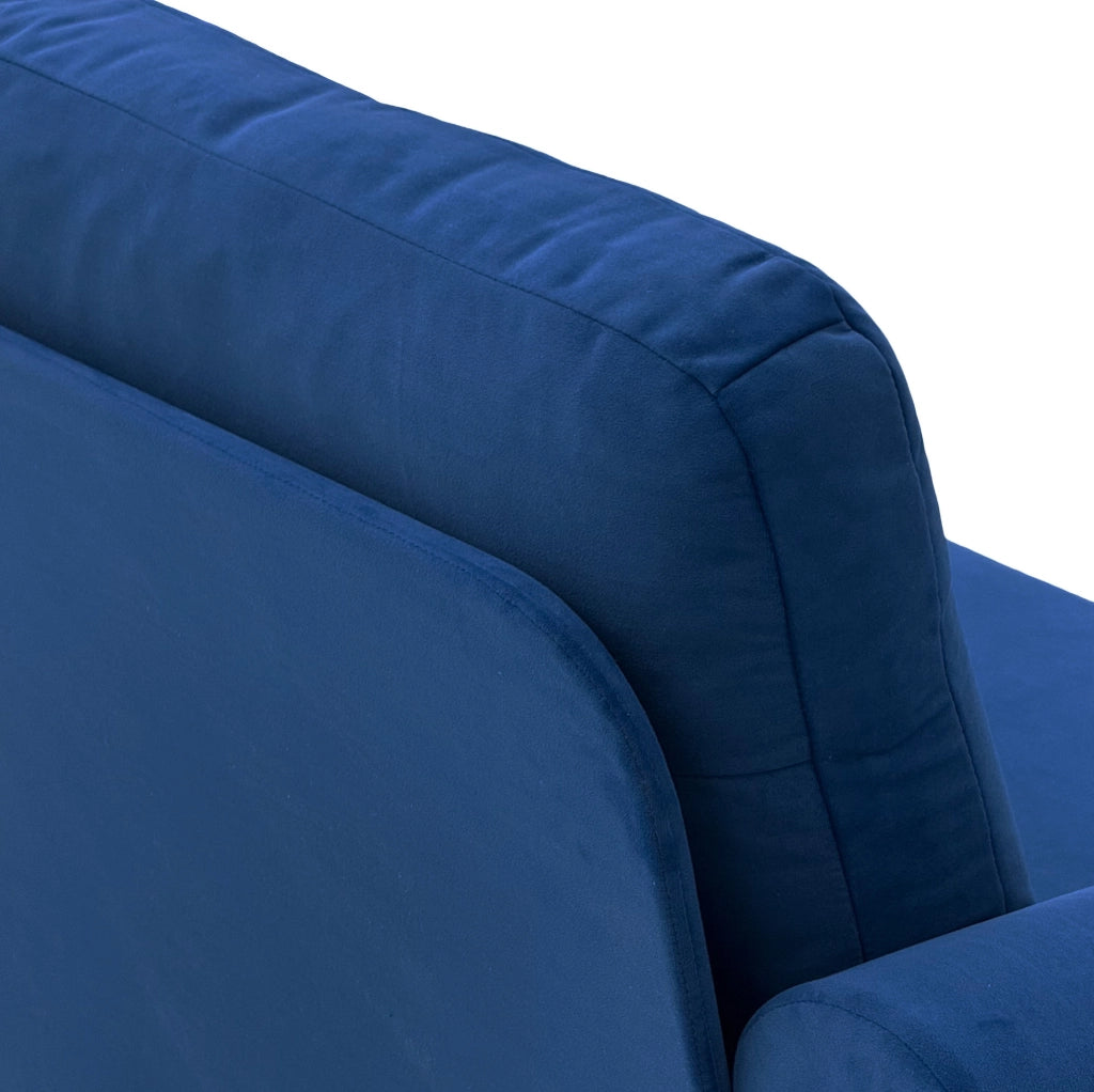 Divano Compatto in Tessuto Traspirante con Struttura Metallo-Legno e Seduta Ergonomica da 49 cm, Capacità di Carico 300 kg