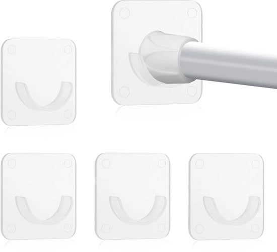 Supporti per doccia autofissanti - Montaggio a parete senza chiodi - 4 pezzi - Doccia - Supporti per bagno - Ideali per installazioni semplici - Codice prodotto: 123456 - Modello: ABC123 - Materiale: PVC - Colore: Bianco - Dimensioni: 20x10 cm