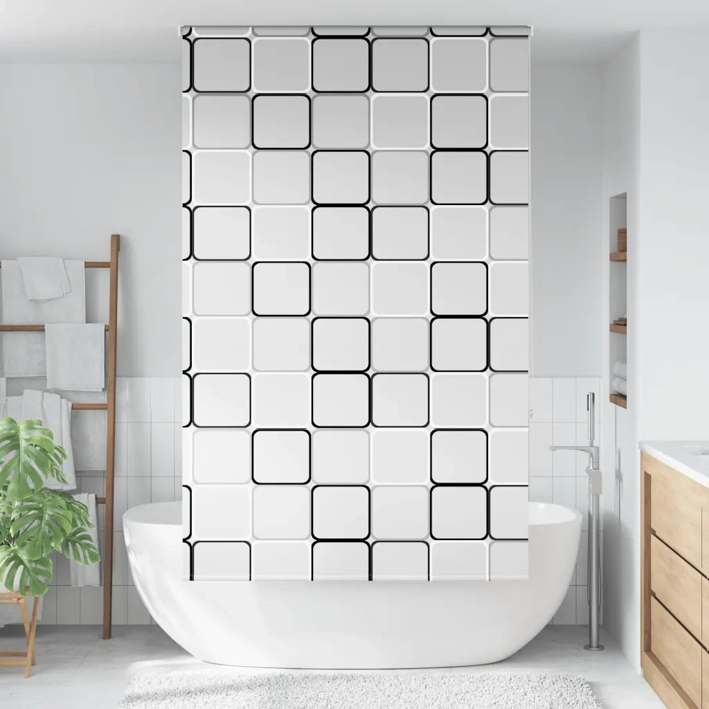 Tenda a Rullo Doccia-Tenda doccia a rullo 120x240 cm Larghezza Tessuto 116 cm 861686