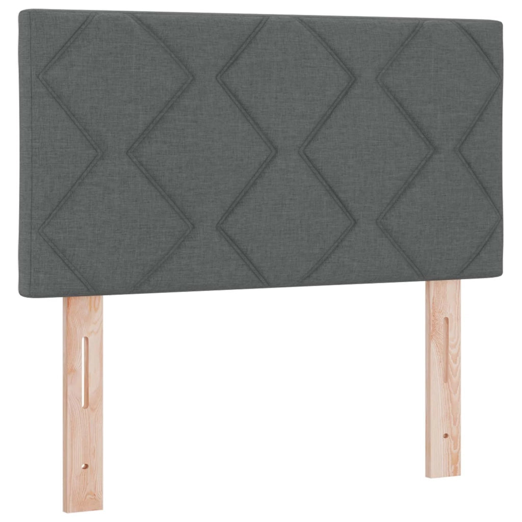Testiera | Testata LED Grigio 80 cm Tessuto