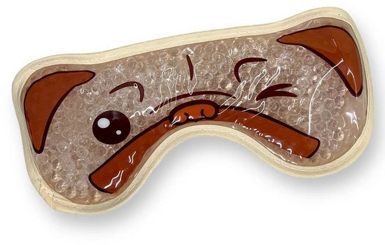 Maschera per gli Occhi per il Sonno Rinfrescante - Maschera a Gel - Terapia con Basso Calore - Retro Piuma - Per la Cefalea - Per le Ombre Scure