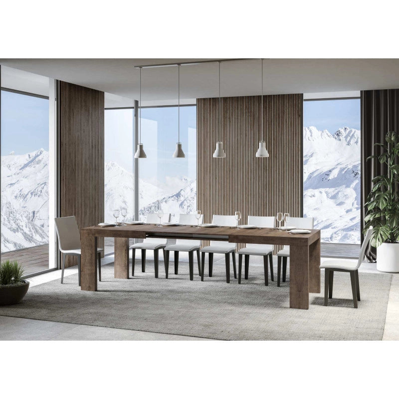 Tavolo allungabile 200/304x90 cm Roxell - Noce