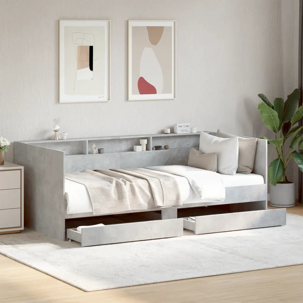 Divano Letto con Cassetti senza Materasso-Sofa Letto-Daybed 100x200 cm 167251