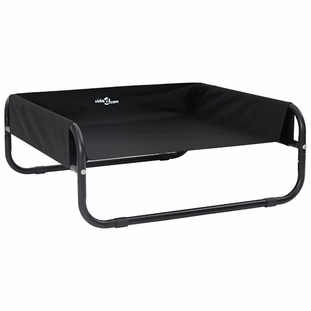 Letto per Cani Nero 75 x 75 x 30 cm Acciaio 42008204