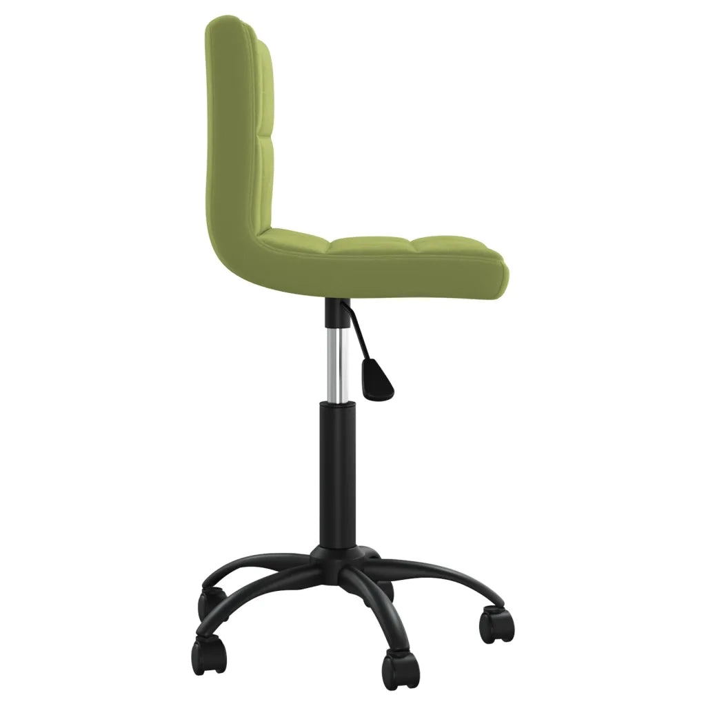 Sedia da Ufficio Girevole Verde Chiaro in Velluto 334358