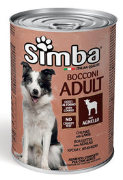 BOCCONI PER CANI 'SIMBA' agnello - gr 415- 24 pezzi  - MONGE