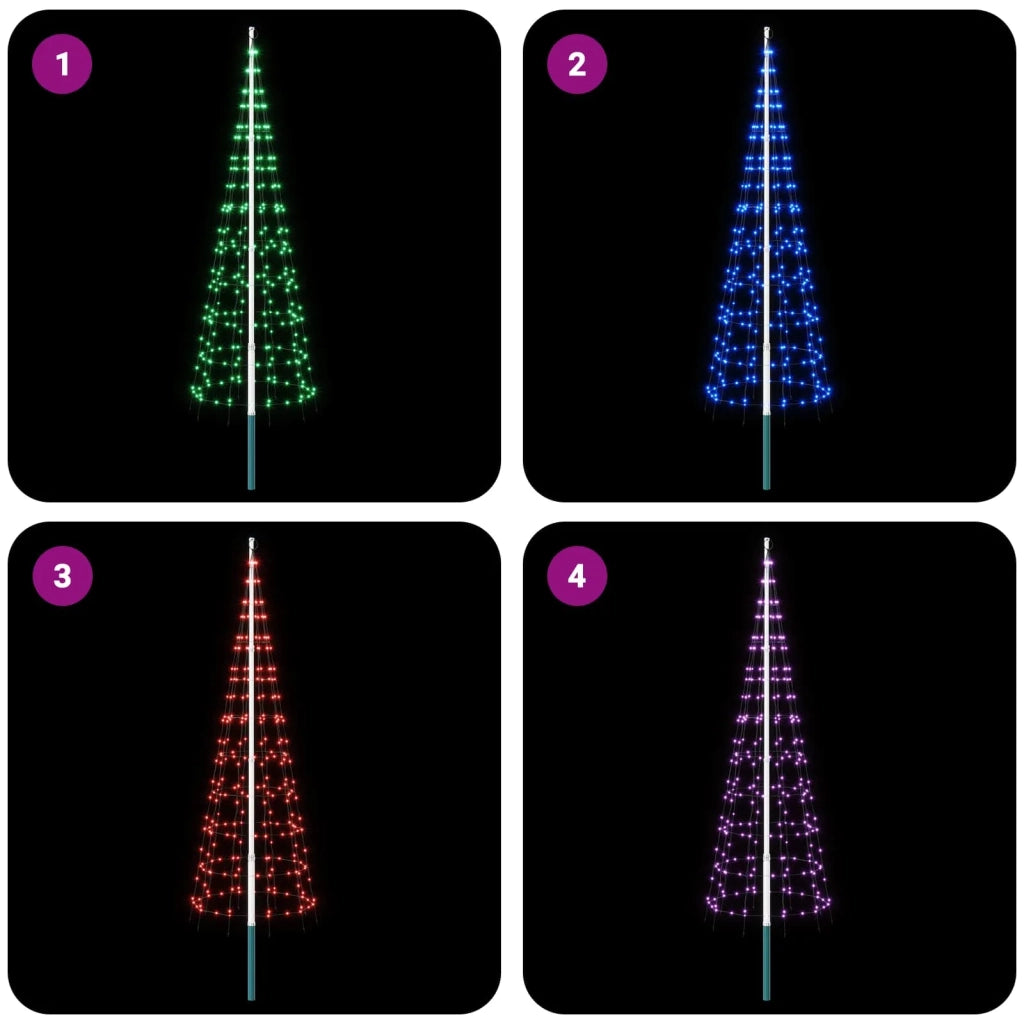 Luci per albero di Natale con picchetti e asta per bandiera 3468897