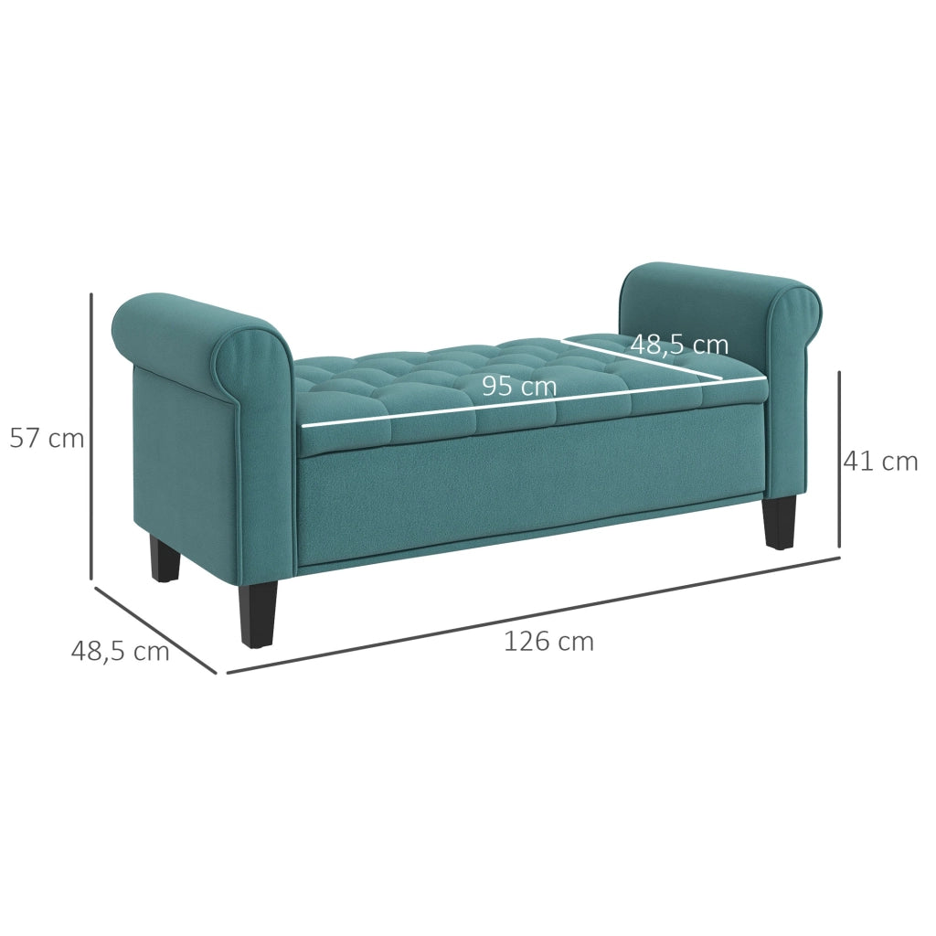 Divano imbottito con cassetti ¨C Minimal ¨C verde velluto