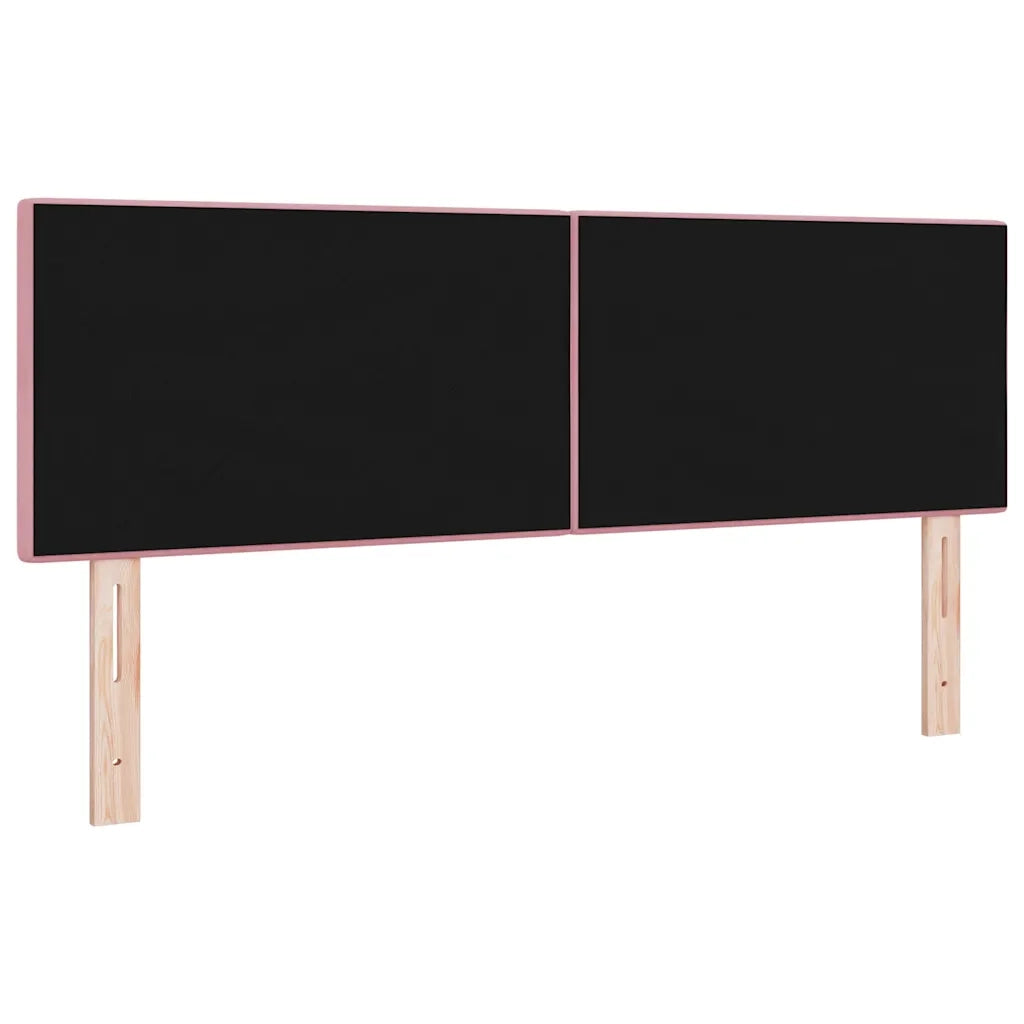 Testiera | Testata LED con strisce LED Rosa 144 cm Velluto