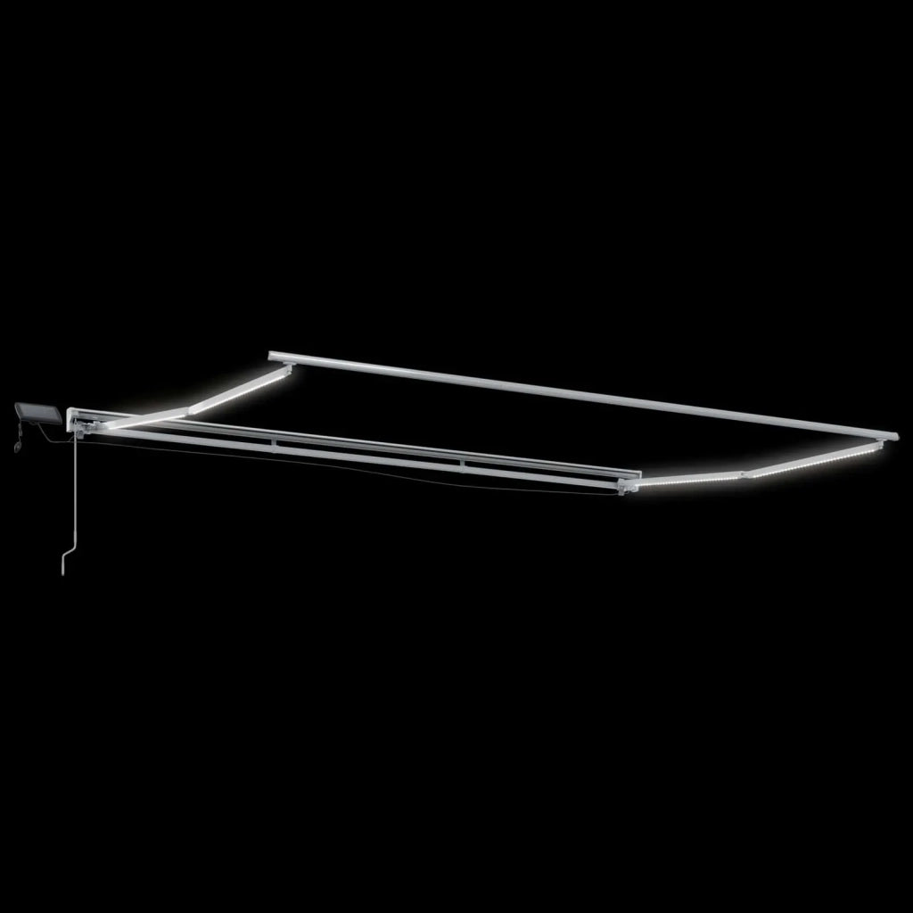 Cornice per Tenda Manuale con LED Giallo e Bianco 4 × 3 m 3420612
