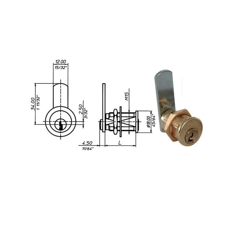 Cilindro Levetta Mm 16 2151 Meroni