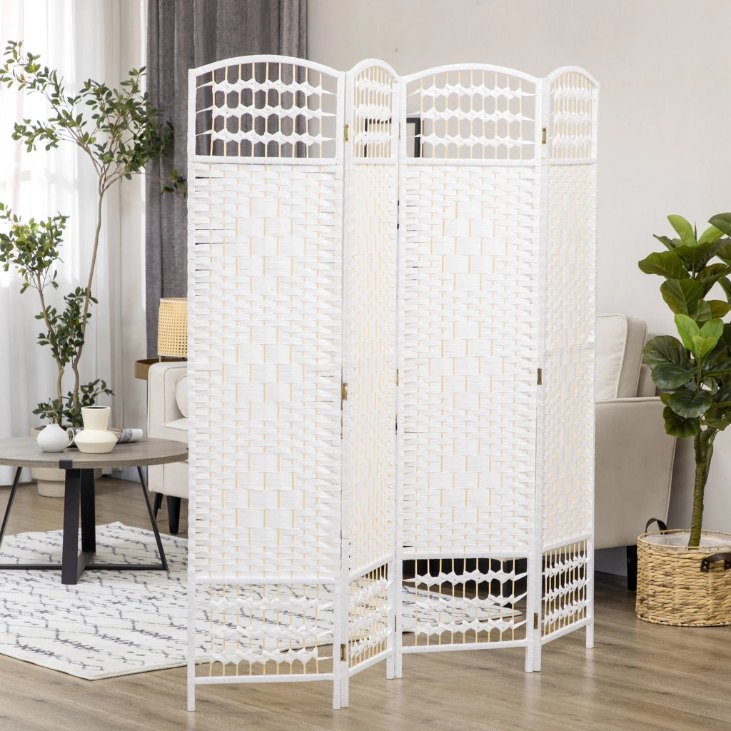 Paravento Pieghevole ¨C Minimal ¨C Bianco 160x170 cm