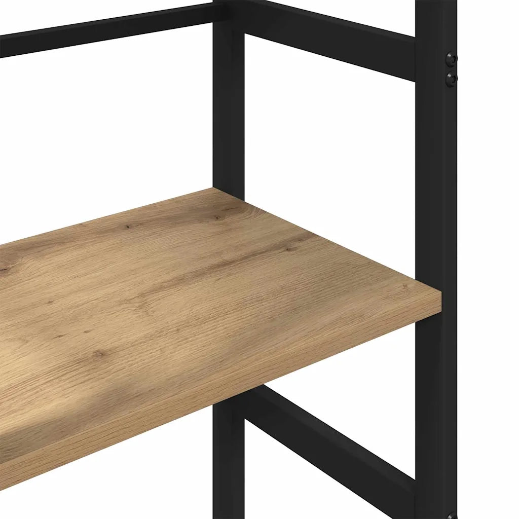 Libreria-Scaffale per Libri-Mobile di Stoccaggio Rovere artigianale 40 x 29,5 x 115 cm