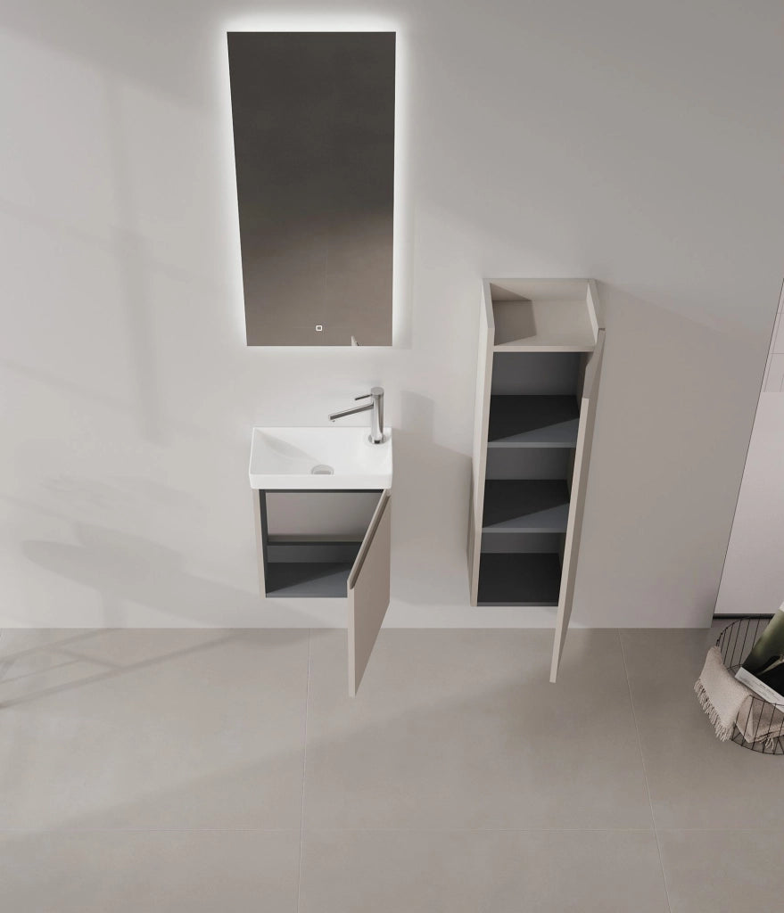 Mobile lavabo "Ferla 40" - 40 x 22 x 50 cm - Matte Mink