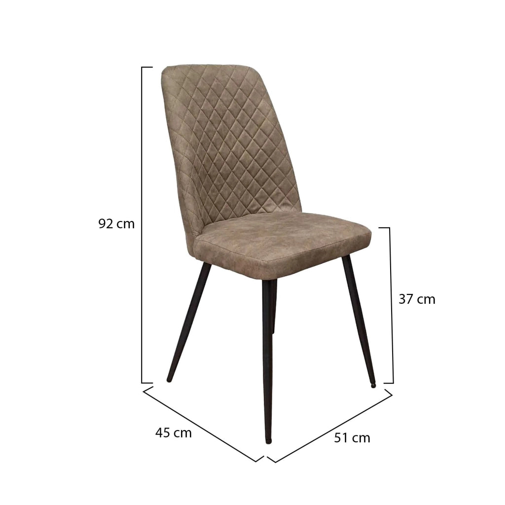 Vendone, set di Sedie 4 Sedie, Marrone