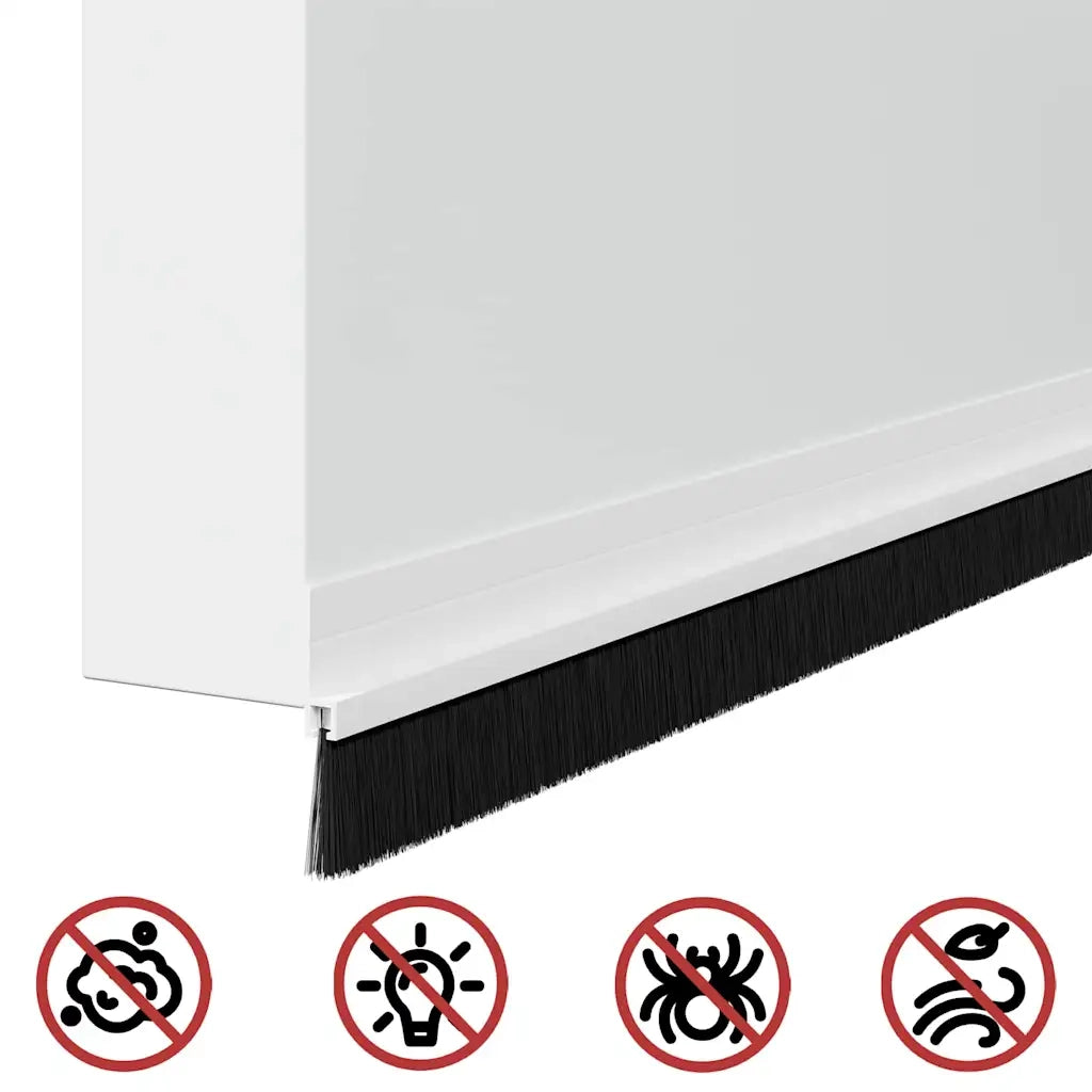 Spazzole per porte autoadesive 6 pz Bianco 100 cm CFW1592994