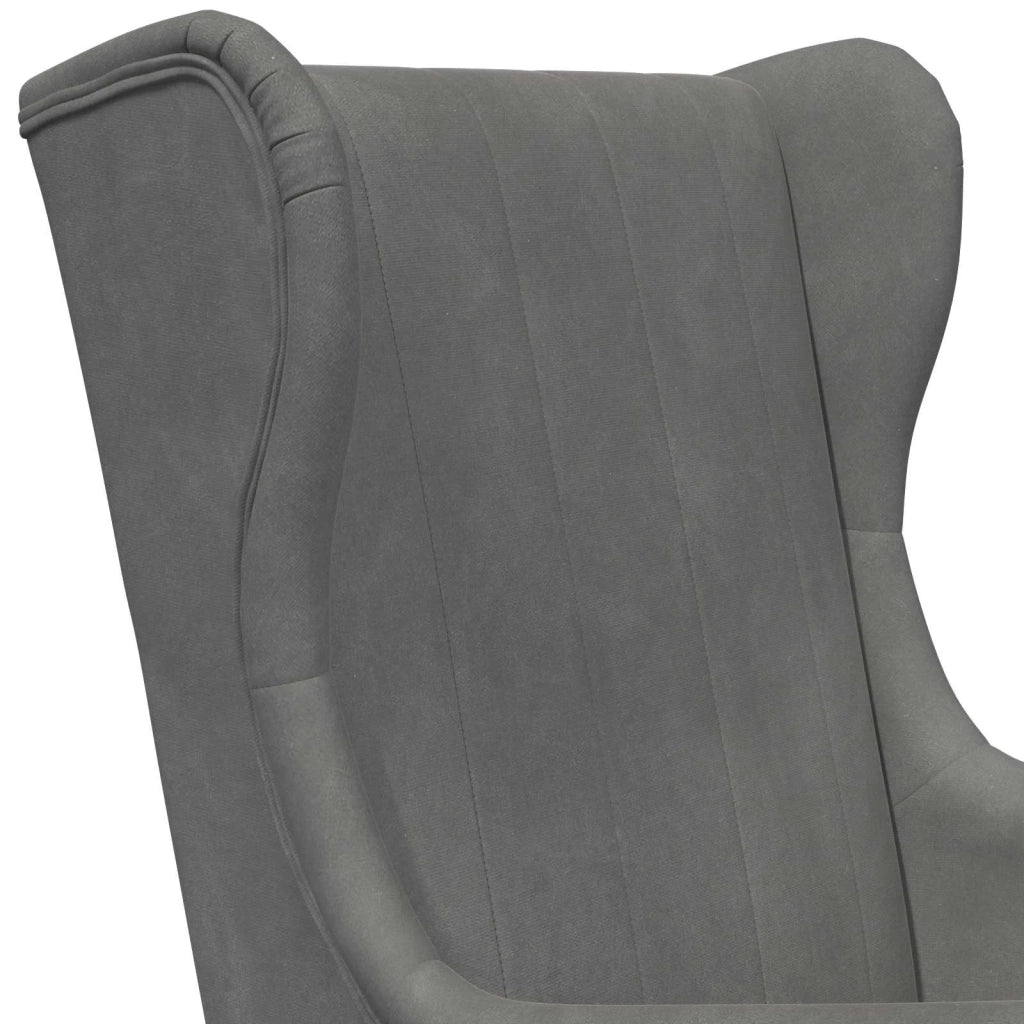Poltrona | Sedia Relax Grigio Scuro Velluto