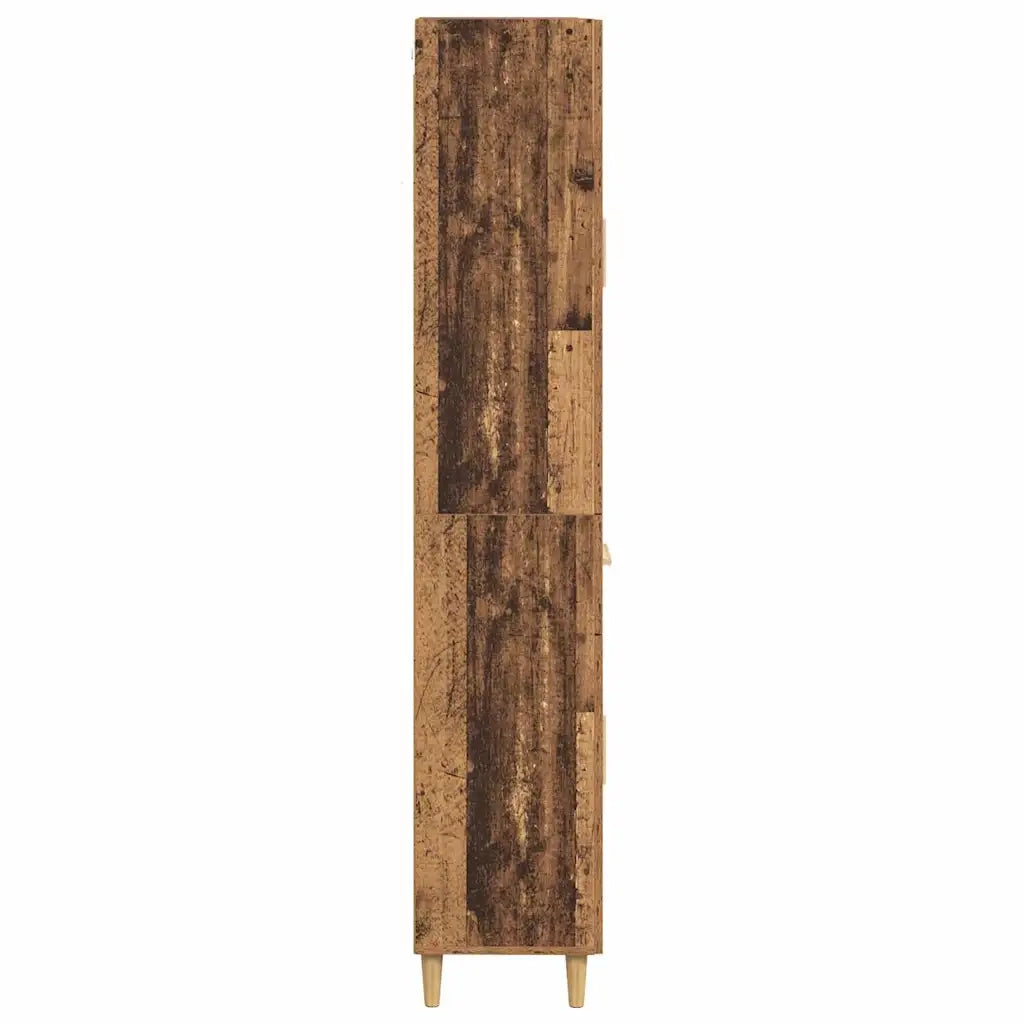 Credenza | Madia | Buffet da pranzo | Armadio da pranzo Legno vecchio 69,5 x 34 x 180 cm Legno multistrato