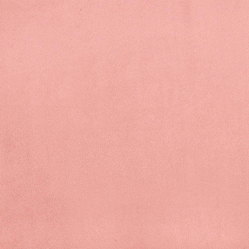Giroletto con Testiera senza Materasso Rosa 160x200 cm Velluto 347584