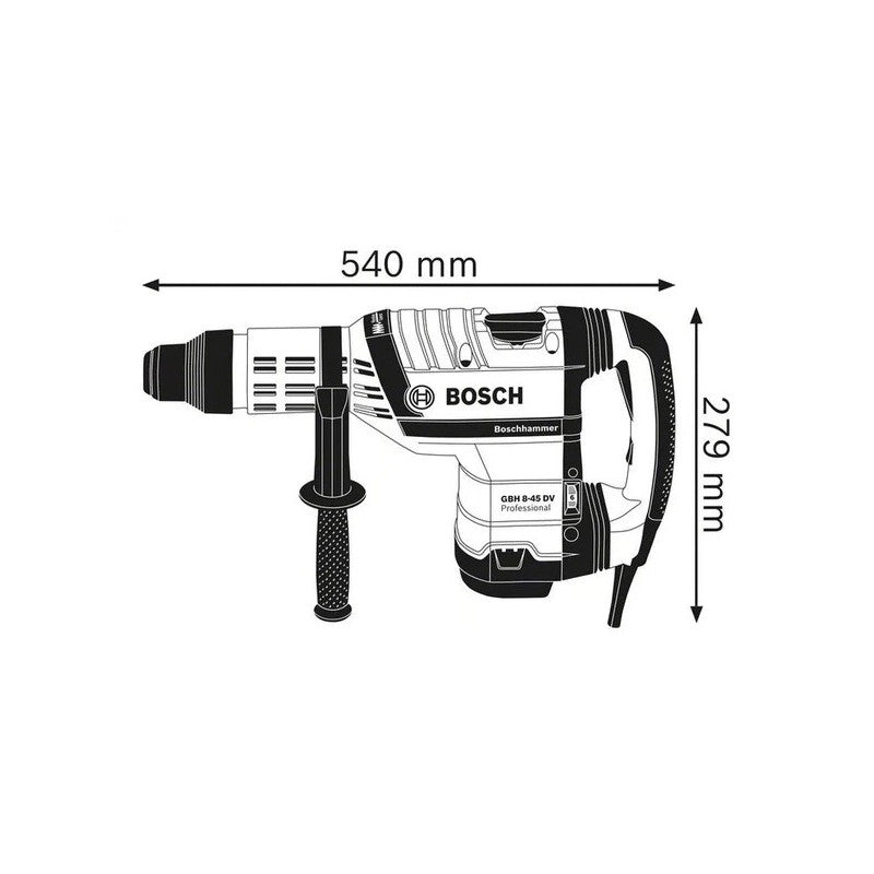 Trapano Martello Perforatore 1.500W con attacco SDSmax BOSCH Professional GBH8-45DV
