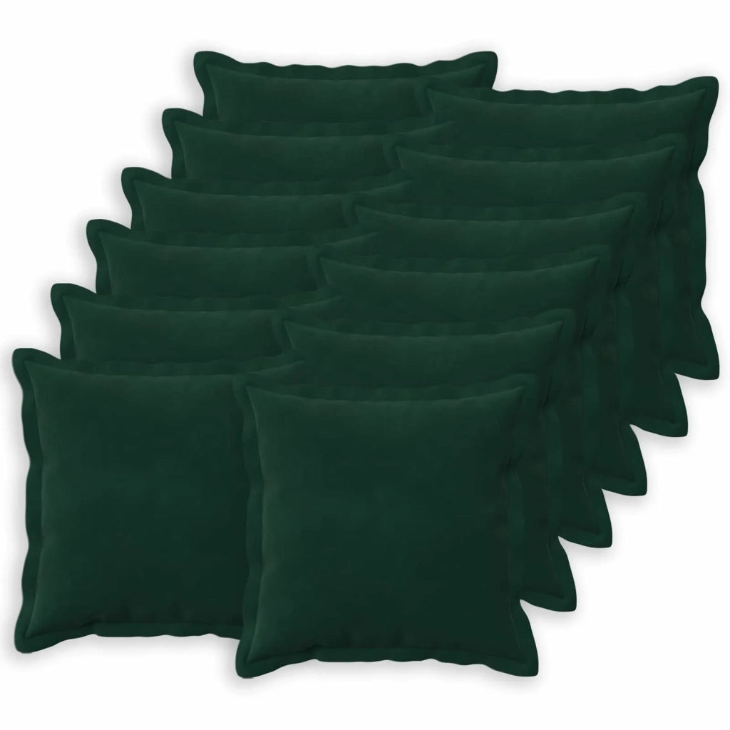 Cuscino con cuscino HOUTEN 12 pz Verde Scuro Velluto 932790