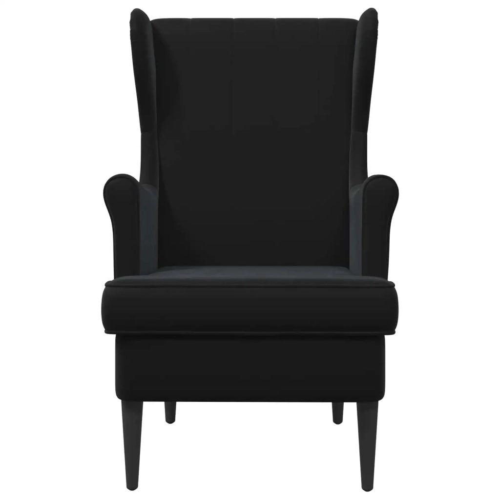 Poltrona | Sedia Relax Nero Velluto